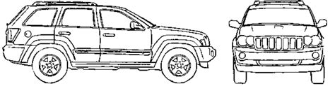 The best free wrangler coloring page images download from. 2007 Jeep Grand Cherokee SUV blueprints free - Outlines