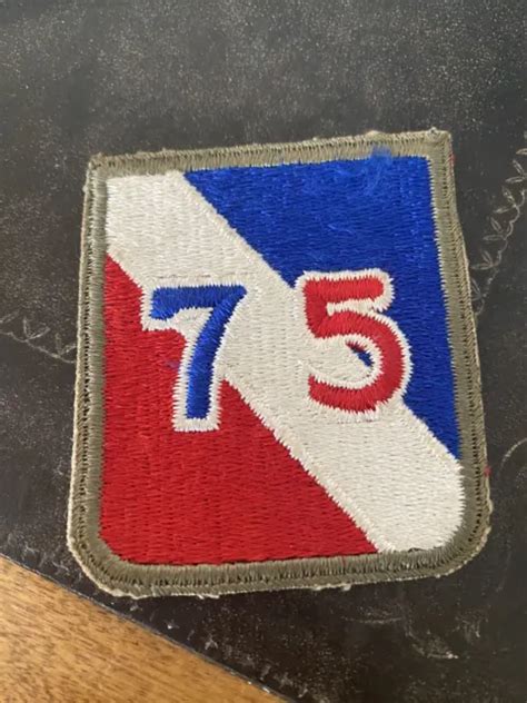 Original Ww2 Us Army 75th Infantry Division Patch Excellent Condition