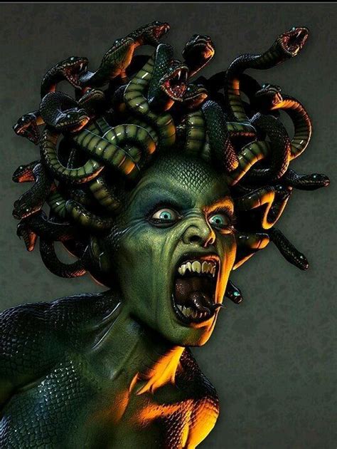 Pin By Pedro Gomez On Terminado Seres Mitologicos Medusa Art Fantasy Creatures Medusa