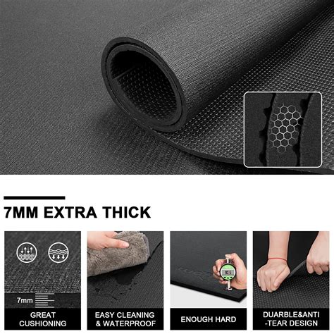Large Exercise Mat 7x5x7mm Innhom Workout Mat Gym Flooring For Home