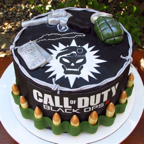 Kids can design custom cakes by choosing frosting colors, candy decorations, fun candles, etc. Call Of Duty Cake! on Cake Central | Call of duty cakes ...