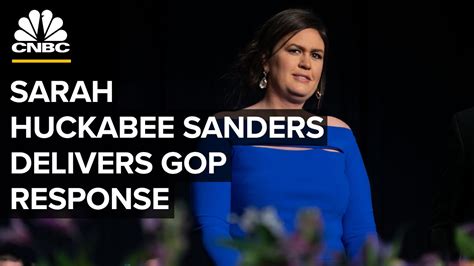 Sarah Huckabee Sanders Delivers Republican Response To State Of The