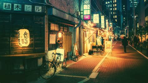 Night Photography Tokyo Streets Anime City