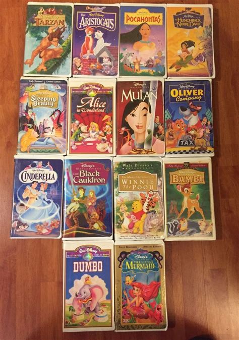 Lot Of 14 Walt Disney Masterpiece Collection VHS Tape Disney Vhs Tapes