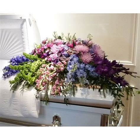 Lovely Lavender Casket Spray Opelika Alabama Florist Virginias Flowers
