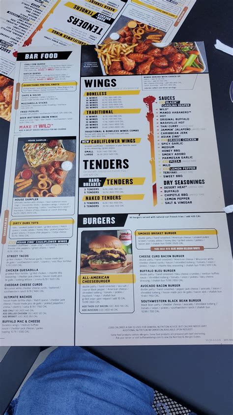 Buffalo Wild Wings Menu Prices 2024 Maire Roxanne