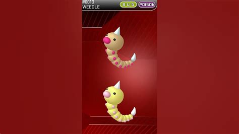 Pokémon Pokédex Number 013 Weedle Youtube