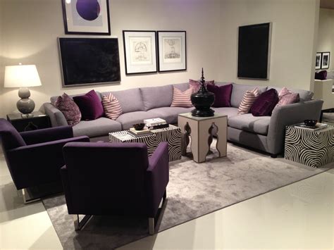 Love Purple Purple Living Room Living Room Decor Gray Grey Sofa
