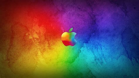 Apple Colorful Background Wallpaper 1920x1080