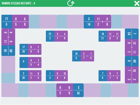 Domino Fractions - Mathématiques | Académie de Dijon