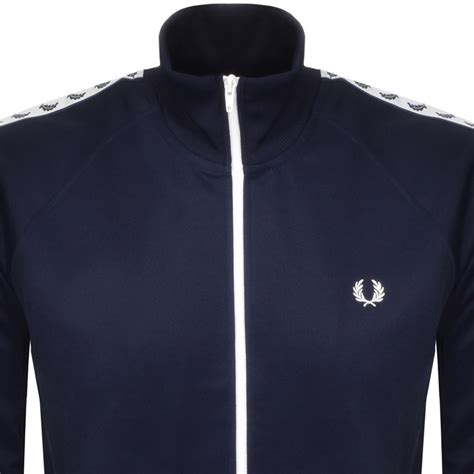 fred perry full zip track top blue mainline menswear