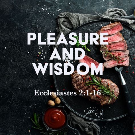 Ecclesiastes 21 16 Pleasure And Wisdom God Centered Life
