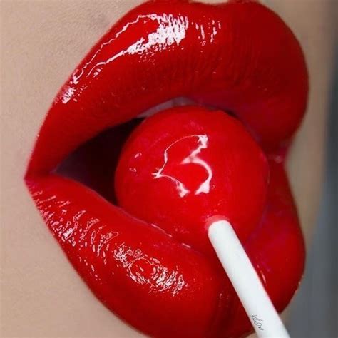 Red Wet Cherry Lip Gloss Lipstick Art Lipstick Colors Red Lipsticks Lippies Lollipop Lips