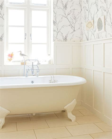 Grey Floral Peel And Stick Removable Wallpaper 4492 Small Bathroom Ideas Modern Bathroom