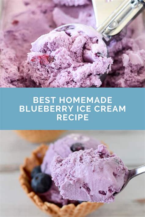 Best Homemade Blueberry Ice Cream Recipe