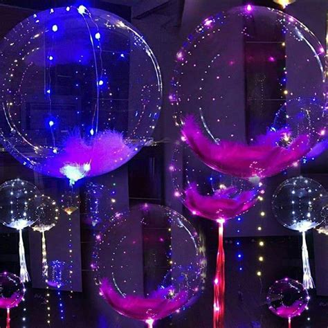 Purple Light Up Led Balloons For Birthday And Prom Decorations Led