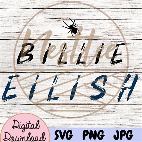 Spooky song essentials for your halloween party the daily. Cute Billie Eilish type svg, png, jpg, Digital Instant ...