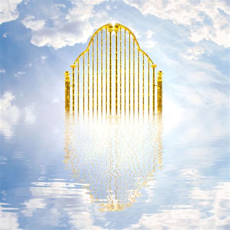 Golden Gates Of Heaven Wall Art Digital Art