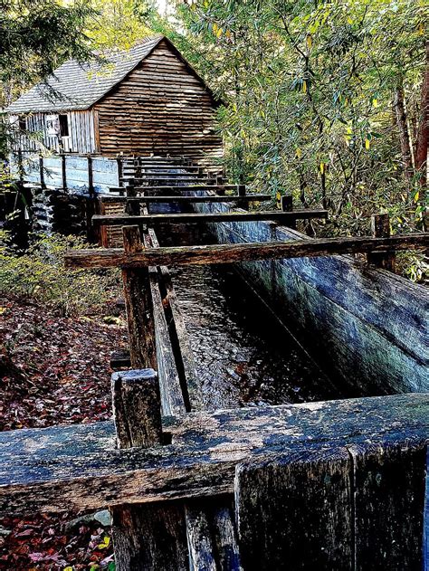 Grist Mill Water Wheel Waterwheel Mill Historic Watermill Vintage