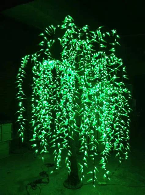 Light Tree Led Willow Tree Leaf Green Color Indoor Decoration Tree