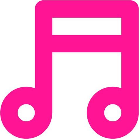 Neon Pink Music Icons Goimages World