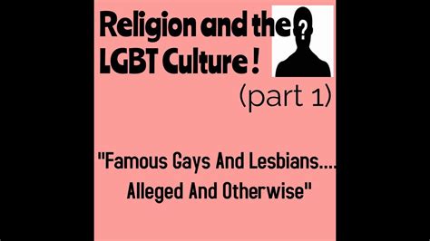 Religion And The Lgbt Culture Part 1 Youtube