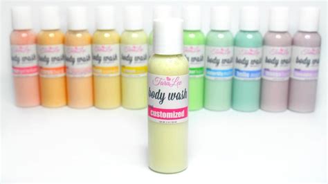 Custom Natural Body Wash Choose Scent Size And Color Body