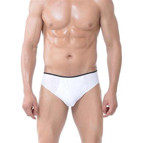 Buy Vnto 5 Pcs Men S Disposable 100 Cotton Underwear For Travel Hotel