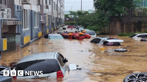 South Korea Battles Deadly Floods And Landslides Bbc News