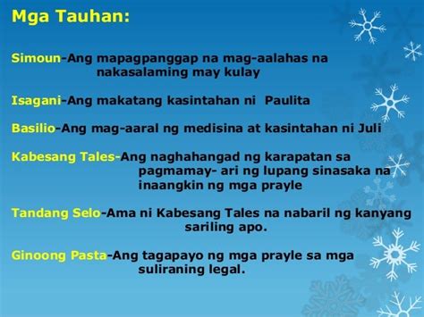 Mga Tauhan Sa El Filibusterismo At Ang Kanilang Ginagampanan El