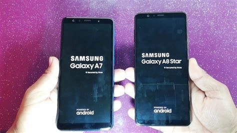 Samsung Galaxy A7 2018 Vs Galaxy A8 Star Speed Test Youtube