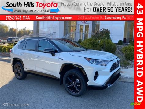 2021 Super White Toyota Rav4 Xle Awd Hybrid 140095147 Photo 15