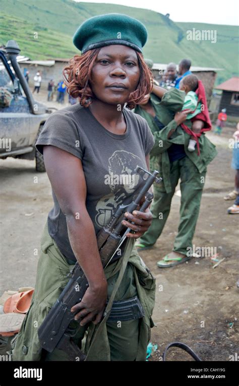 Female Congolese Soldier Fardc Mushake Democratic Republic Of Congo