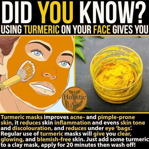 Turmeric For Skin Health And Beauty Tips Natural Skin Care Beauty Care