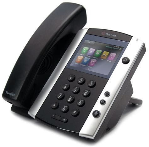 Polycom Vvx 501 12 Line Voip Touchscreen Display Phone