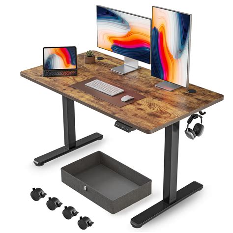 Buy Fezibo 48 X 24 Inches Standing Desk With Drawer Adjustable Height