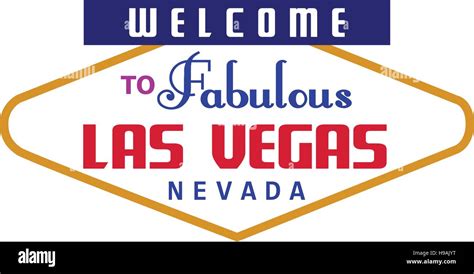 Welcome To Las Vegas Sign Stock Vector Image And Art Alamy
