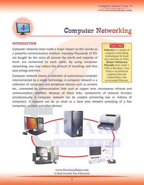 Class 8 Computer Science Chapter 4 Computer Networking