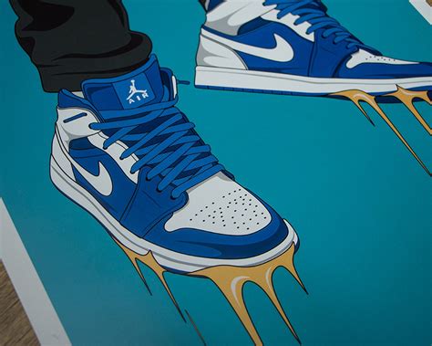 Nike Air Jordan Sneakers Poster Wall Art Wall Decor Hip Etsy