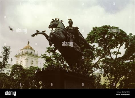 Statue Of Simon Bolivar Caracas Venezuela 1975 Stock Photo Alamy