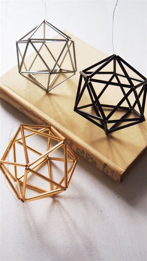 These Ornaments 24 Ways To Add Some Geometry To Your Home Decor Diy