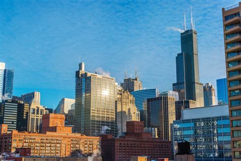 Chicago Cityscape During The Day Stock Image Image Of Cityscapes
