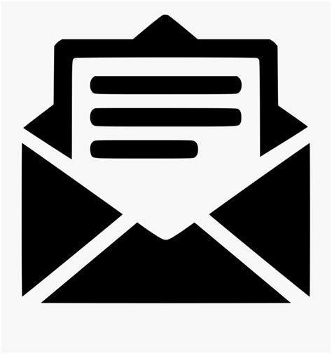 Black Email Icon At Collection Of Black Email Icon