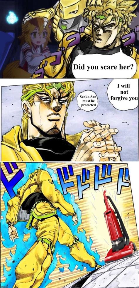 Iconic Dio Walking Towards Jotaro Scene Meme Dump