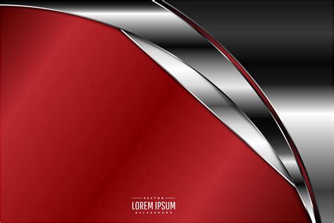 Modern Red And Silver Metallic Background 1610549 Vector Art At Vecteezy