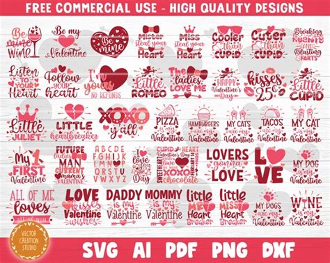 Valentine Shirt Svg Bundle Love Sayings Svg Svg Valentines Day