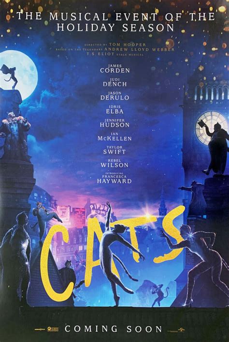 Cats is now streaming on hbo via hbo max. Cats - original DS movie poster - 27x40 D/S INTL - Taylor ...