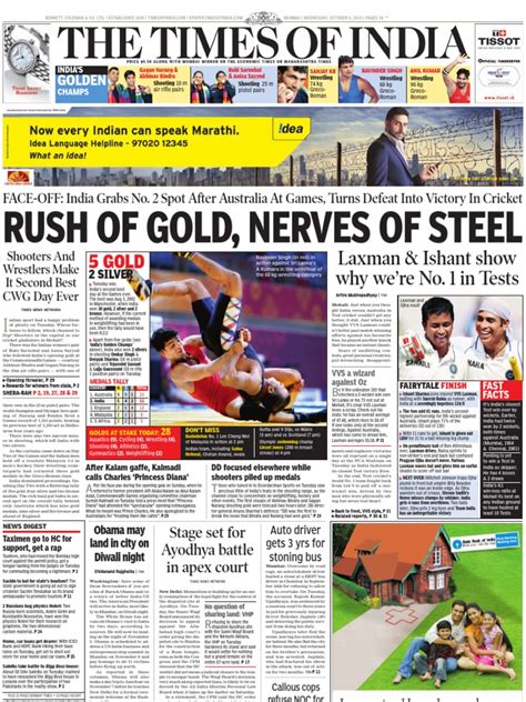 Times of India Mumbai - 6 Oct 2010 | Sports