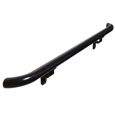 Maybe you would like to learn more about one of these? 4 ft. Textured Black Aluminum Round Hand Rail Kit | Handrail, Aluminum handrail, Handrail design