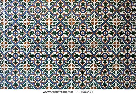 Beautiful Wall Tiles Ancient Moorish Patterns Stock Photo Edit Now